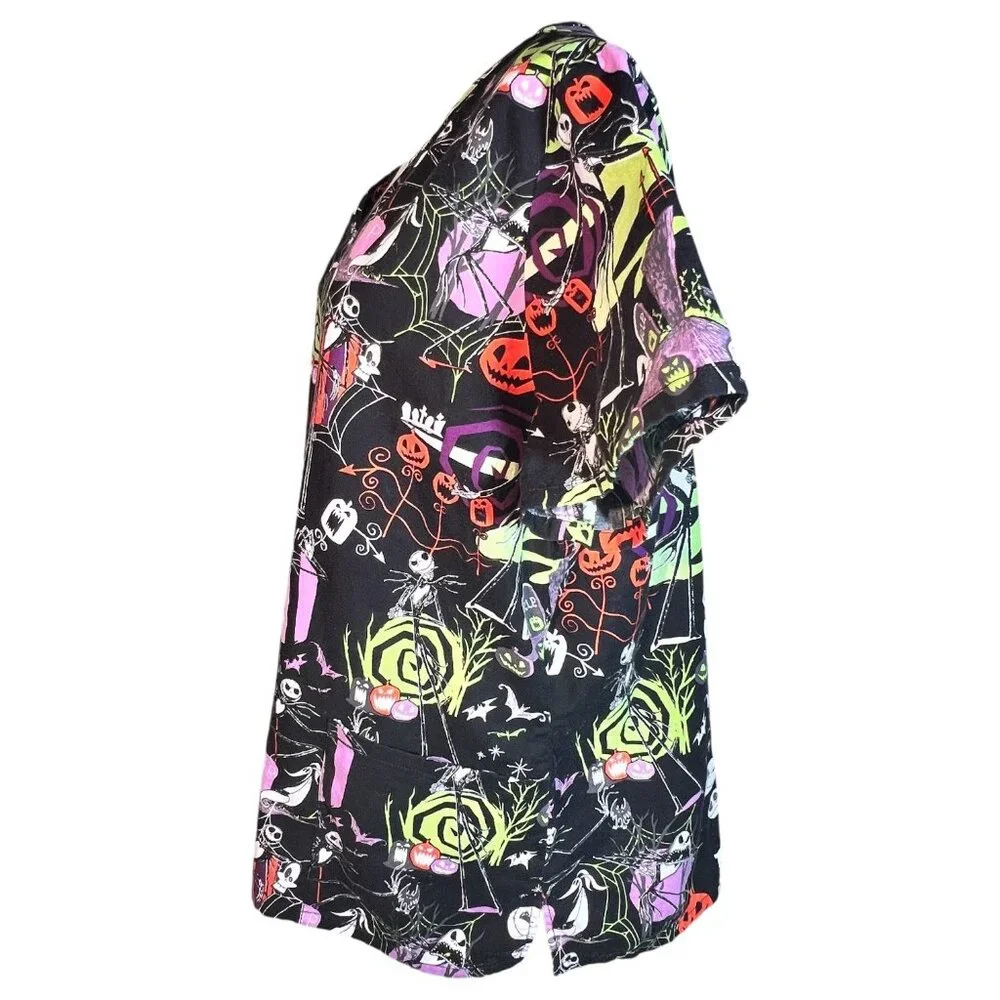 Halloween Scrub Disney Jack Skellington The Nightmare Before Christmas Size XL - Picture 7 of 7